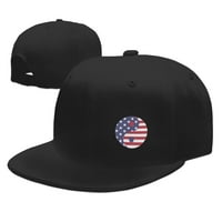 Ravni rudni šešir snapback kape, Yang Yin America Oznaka zastava Podesivi muškarci Baseball Cap