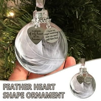 Toyfunny je srce ukrase za božićne ornament ukrase A - Memorial Moj srčani kućni dekor