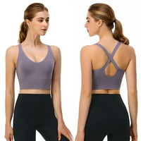 Dadaria Sports Bras za žene plus veličine Žene Yoga SOLID bez rukava Hladne ležerne rezervoare za bluze