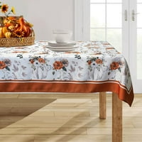 Jesen stolnjak, pad stola krpe pravokutnik jesenski bundev cvjetni zahvalnosti obloga za stol za berbu za dekor za večeru za zabavu