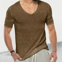Petort majice za muškarce Trendi ljetni kratki rukav klasični muški izrađeni komforni tee, opušteno