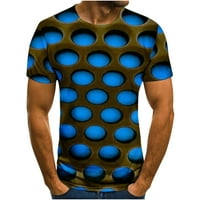 Giligiliso muška majica zasnivanje muške majice 3D unseced apstraktni ispis kratkih rukava okrugli vrat