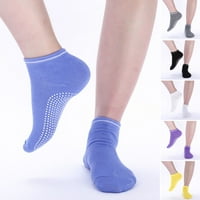 Par Sportske čarape Elastični opseg Ugodno prozračne dnevne nošenje poliesterskih tankog klizanja čarape joge čarape za jogu, sivu