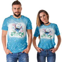 FNYKO Porodična majica Lilo & Stitch tiskani Ležerne kratke hlačeVeve Poliester o-vrat Ležerna majica