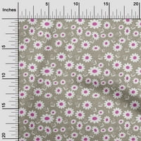 Onuone pamuk poplin svijetlo smeđa tkanina Kids cvjetni šivaći materijal za ispis tkanina sa dvorištem