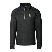 Muški rezač i Buck Heather Carcoal Green Bay Packers Glavna navlaka za pletene jakne s pulover-pletenom i visokom polu-zip