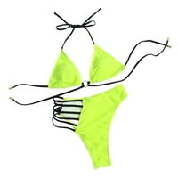 Ženski kupaći kostimi Tummy Control Plus size Copuit CoverUp bikini Leopard Set kupaći kostim Dvije