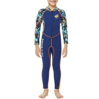 2 Wetsuits ronilački odijelo s dugim rukavima Full Body Anti - Sunburna kupaći kostimi Navy Blue XXL