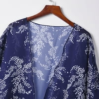 Žene ležerne grafičke majice vrtove šifonske plaže Kimono dugačak kardigan bluza šal na vrhu odjeća