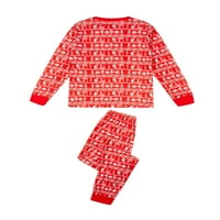 Thaisu Family Božićni pidžami Podudaranje PJS set muns ženske toddlerne noći za spavanje S-2xl
