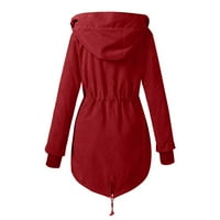 Gubotare kaputi za žene Dressy Womens Modni rog Dugme Casual Sherpa kaput toplo odjeća sa džepovima