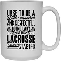 Šalica za sezonu Lacrosse, šolja za kafu, bijela šalica za kafu OZ