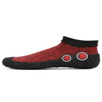 Lacyhop unise čarape za plažu pletena gornja čarapa cipela bosonogi vodene cipele Atletski lagani stanovi prozračne fitness crvene 10,5