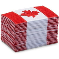 Kanadska zastava glačala na zakrpama šivati ​​na vezenom šivaćem uređaju