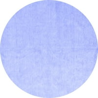 Ahgly Company u zatvorenom okruglom krunim plavim modernim prostirkama područja, 8 'krug