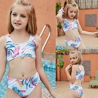 Kupaći kostimi za djevojčice Bikini dva odijela uzorka ljepše kupanje čvrste set kupaći kostimi djevojke