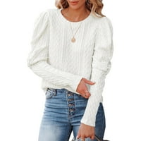 Cardigan za žene Pulover casual pletene džempere dugih rukava s dugim rukavima džemper vrhovi džemperi