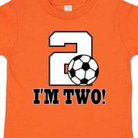 Inktastični drugi rođendan Soccer Outfit poklon mališani dječak ili majica za djecu Toddler