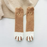 Božićne čarape za žene parovi par ženskih casual životinja print pamuk uzorak dame čarape cijevi udobne čarape