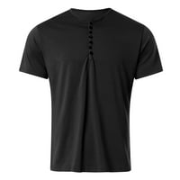 Muške majice čvrste boje kratkih rukava O-izrez na vrhu ljetne modne stil labave velike veličine Tee stilski dnevni majice