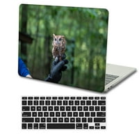 Kaishek Hard Shell Shell za otpuštanje starog MacBook PRO S bez dodira Nema USB-C + crni poklopac tipkovnice: A & A životinja A 0044
