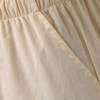 Wendunide kratke hlače za muškarce Casual Loose visokog struka elastične struke čvrste kratke hlače