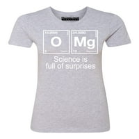 & B OMG Element Science puna je iznenađenja ženske majice, Heather Grey, 2xL