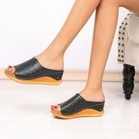 Modna proljeća i zgušnjavanje ubode Peep Toe Hollow Dame Sandale Platform Rimske ženske cipele