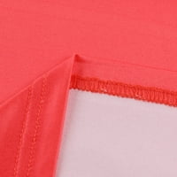 Haljine za žene Himeway Ženska moda Ljubav Print Lad casual Džep V-izrez Ružičasti m