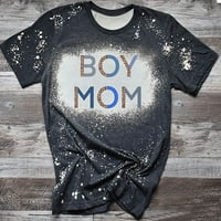 Dječačka mama majica za žene mamine majice Majčin pokloni majica mama dječaka Smiješne vrhove