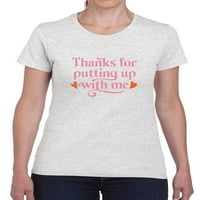 Hvala što ste se savladali sa mnom majica -Martprints dizajni, ženski X-veliki