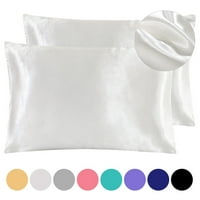 Svilenkasti satenski jastučnice meki glatki jastuk za kosu i kožu pune boje