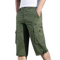 Teretne pantalone za muške ljetne casual fitness bodybuilding džepni džepni hlače hlače