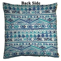 Geometrijski jastučnica uzorak, plemenski aztec plavi reverzibilni sireni sekfin jastučni jastuk Kućinski