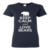 Dame se drže smireno i ljubav medvjedi panda životinjski ljubavnik majica majica