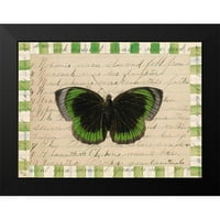 Gould-Porter, William Crni moderni uokvireni muzej umjetnički tisak pod nazivom - Kulljenje leptira,