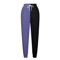 Aueooeo Womens Joggers Elastična hlače za struku na otvorenom Golf Atletičke lagane planinarske pantalone pantalone sa džepovima