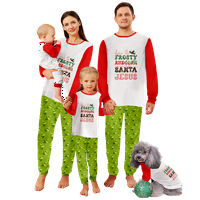 Usklađivanje PJS Uklapanje porodice pidžama Organski pamuk PJS Božićni ispis Pajamas setovi za bebe