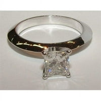 Harry Chad Enterprises CT Princess Cut Diamond zaručnički prsten