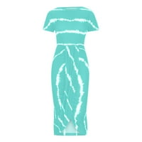 Teniske haljine za žene s ramena rukave trake od ispisane haljine Rockabilly haljina Sweet haljina trendi