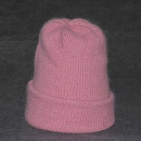 Haxmnou Hot Rabbit Warm pleteni šešir za ženske dame zimske haljine na otvorenom
