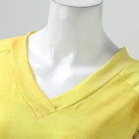 Žene T majice s kratkim rukavima V Restord Dame Dame Odjeća Proljeće Ljeto Odmor Moda Casual Beach Dnevno