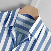 Striped tiskani vrhovi za majice dugih rukava s dugim rukavima