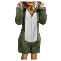 Advoicd Vanter nosi Casual ruwewev rublje Žene Zimske kapuljače Rompe Topne dugih rukava Pajamas ženske