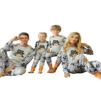Sexy Dance Mommy Tata Dečji odjeća za spavanje Pumpkin Print Porodično podudaranje Pijamas set Crew