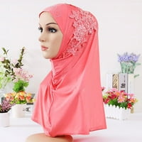 Fdelink Hijab dvostruka petlja kliznica na šal povucite preko krepe prikladne šal mararke, modni šešir