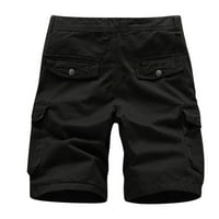 Wozhidaoke teretni hlače za muškarce casual kratke hlače muške modne multi patentne patentne patentne