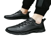 Muške tenisice čipke za planinarske cipele sa niskim najvišim trenerima teretana prozračna atletika vanjska cipela s klizanjem na otvorenom crna 9.5