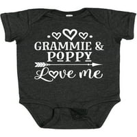 Inktastična grammie i mak ljubav me love poklon baby boy ili baby girl bodysuit