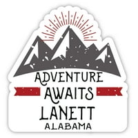 Lanett Alabama Suvenir Vinilna naljepnica za naljepnicu Avantura čeka dizajn
